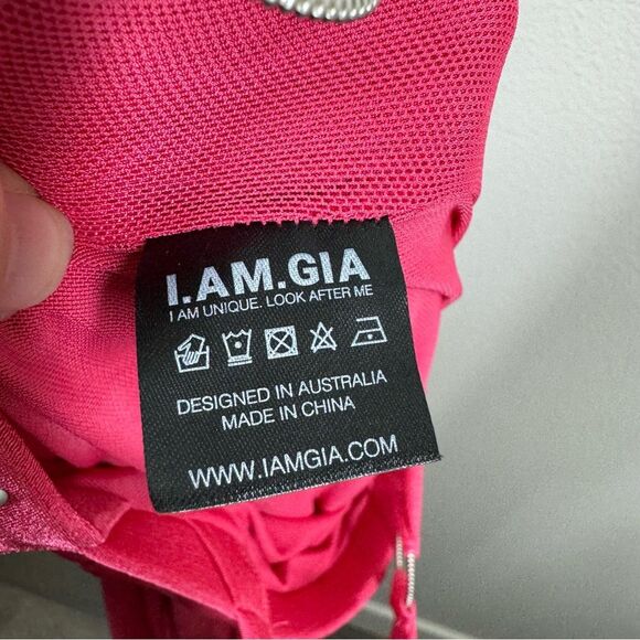 I.AM.GIA Violet Hot Pink Flare Pants Studded Cut Out Party Women’s Size XXS - Picture 8 of 9